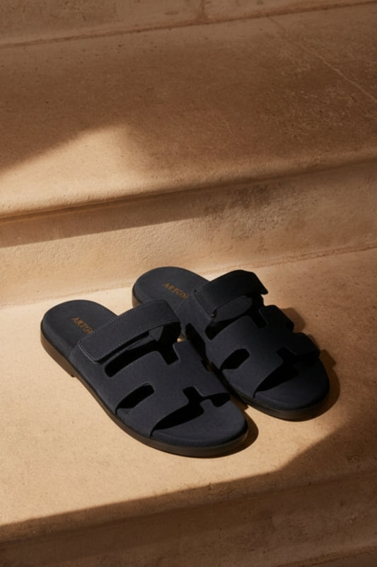 Suede Leather Navy - AMH-011