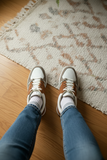 Sneaker Suede Leather Reddish Brown G-03