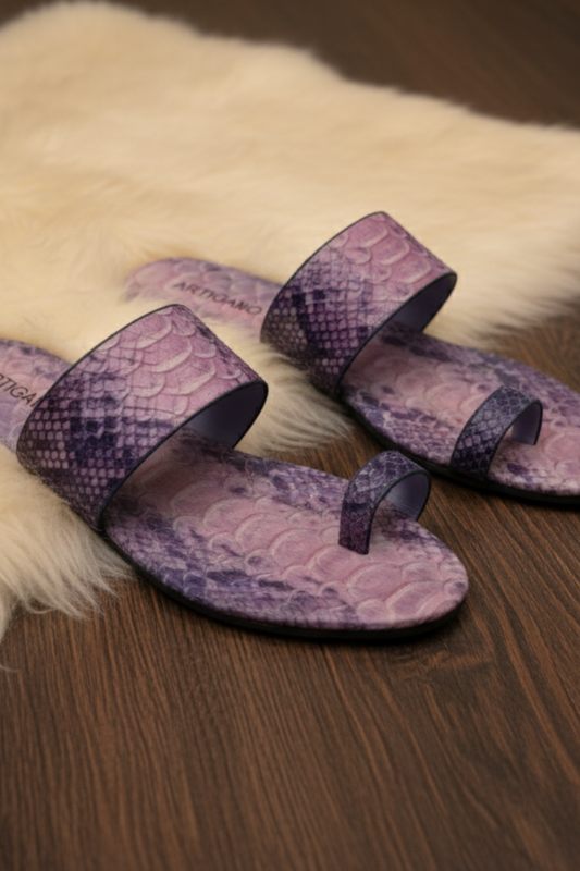 Ladies - Digital Printing Leather purple AWA-079