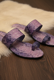 Ladies - Digital Printing Leather purple AWA-079