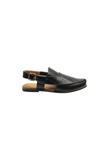 Emboss Leather Black/Plain Leather Black - 047