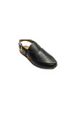 Emboss Leather Black/Plain Leather Black - 047