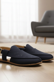 Suede Leather Navy - 1103