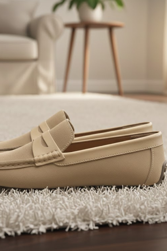 Suede Leather Beige AMC-771