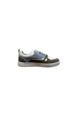 L-03 Sneaker Suede Leather D.Grey | Plain Leather White | Suede Sky Blue/ Reddish Brown