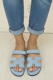 Suede Leather Light Sky Blue AWH-022
