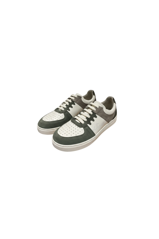Sneaker Suede Leather Olive - G-02