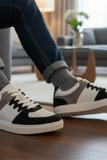 Sneaker Suede Leather Navy G-02