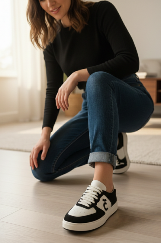 Sneaker black/ White L-01