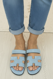 Suede Leather Light Sky Blue AWH-022